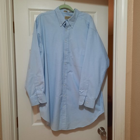Comfort Zone by George Foreman Long-sleeved Blue Shirt - size 18 - Picture 1 of 9